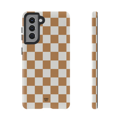 CHESTNUT CHECKERBOARD | Tough Phone Case