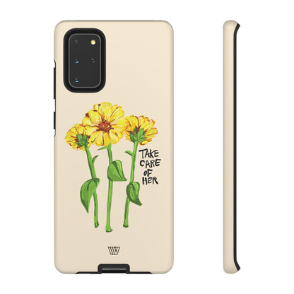 TAKE CARE OF HER | TROVVVE X EARTH FORMATIONS Tough Phone Case