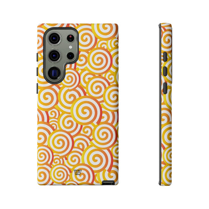 ABSTRACT SPIRAL ORANGE | Tough Phone Case