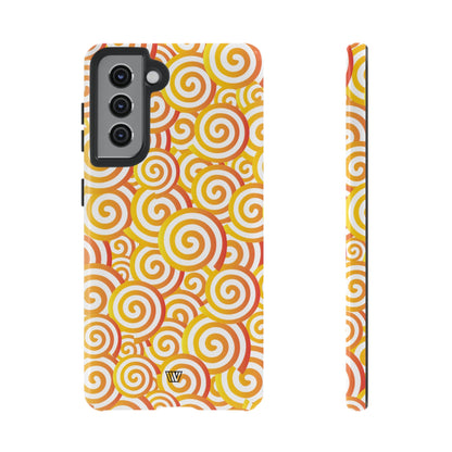 ABSTRACT SPIRAL ORANGE | Tough Phone Case