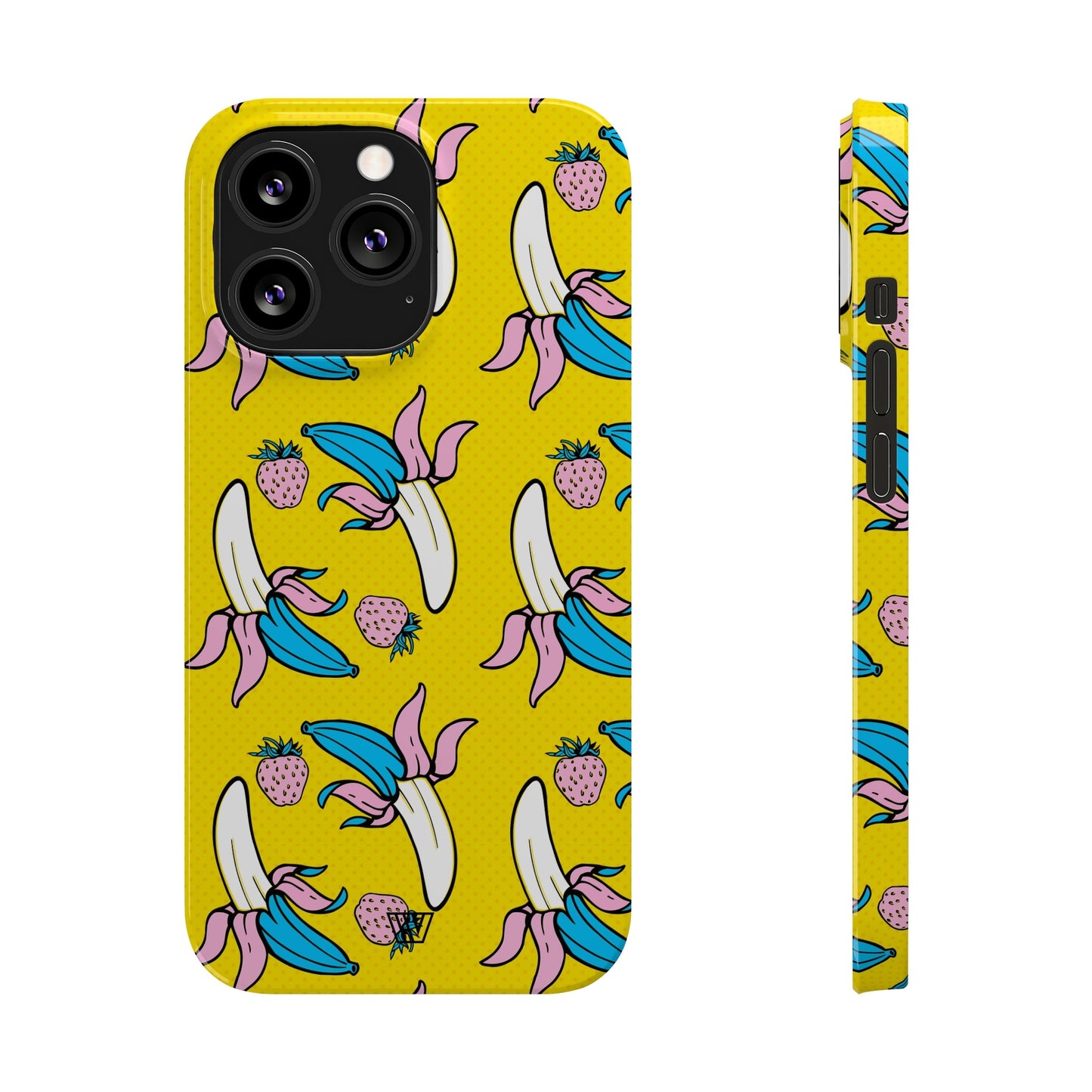 STRAWBERRY BANANA POP ART | Slim iPhone Case