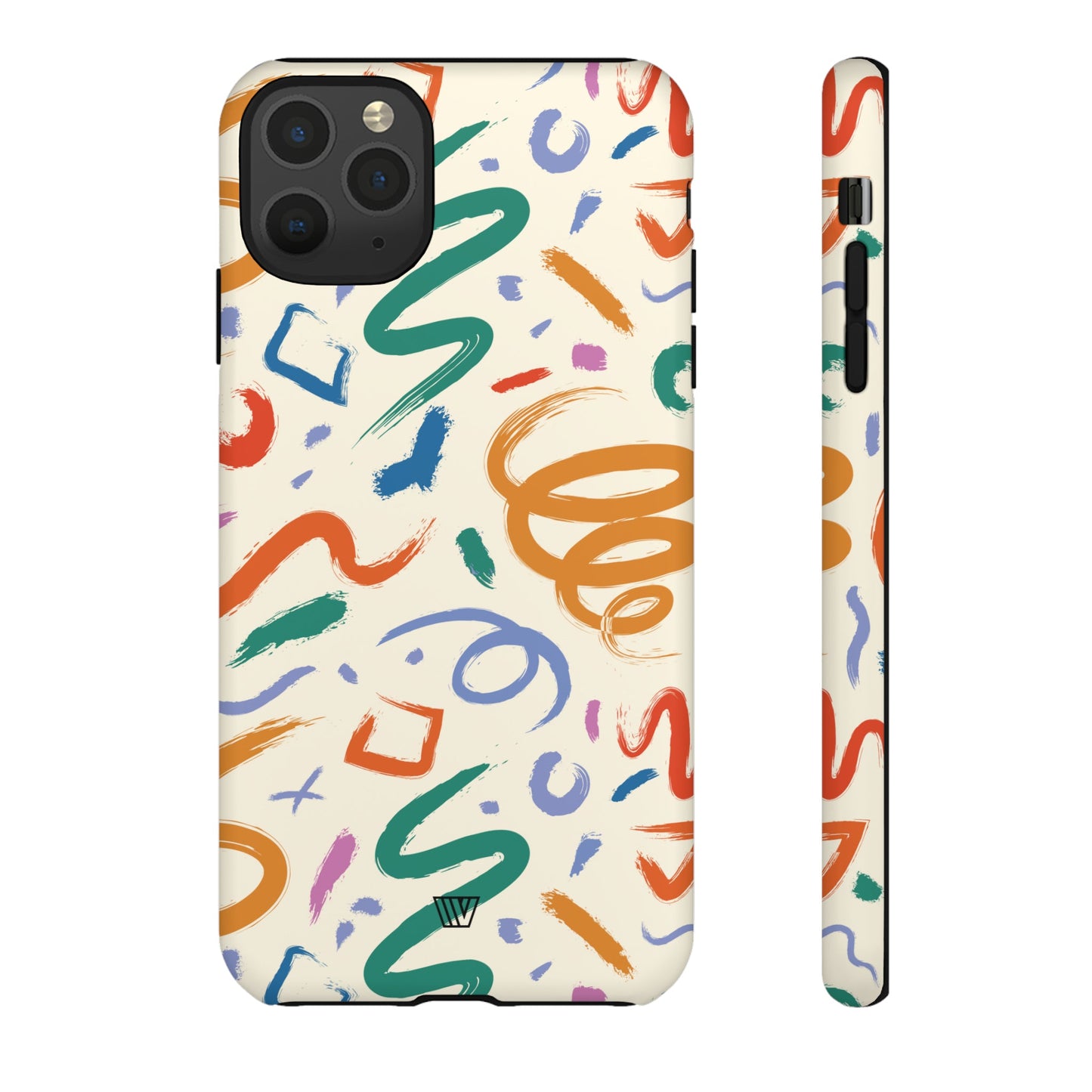 DOODLE PAINT BRUSH STROKES | Tough Phone Case