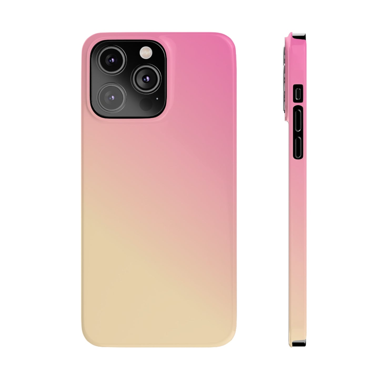 PINK YELLOW GRADIENT | Slim iPhone Case