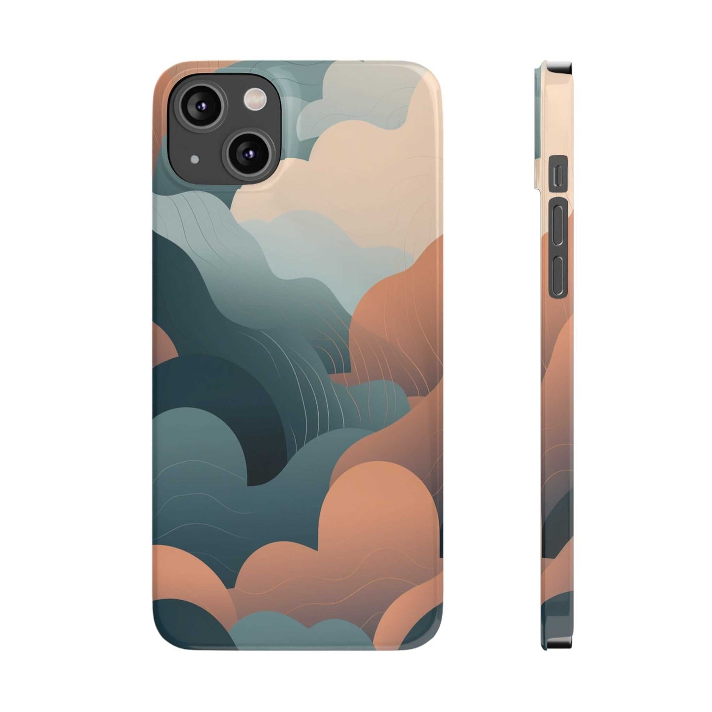 ABSTRACT FLUFFY CLOUDS | Slim iPhone Case