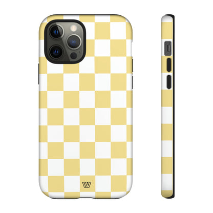 BANANA YELLOW CHECKERBOARD | Tough Phone Case