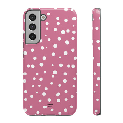 BLUSH RED DOTS | Tough Phone Case