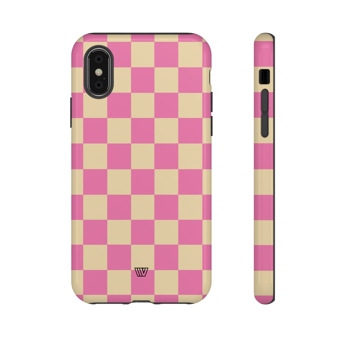 PINK TAN CHECKERBOARD | Tough Phone Case