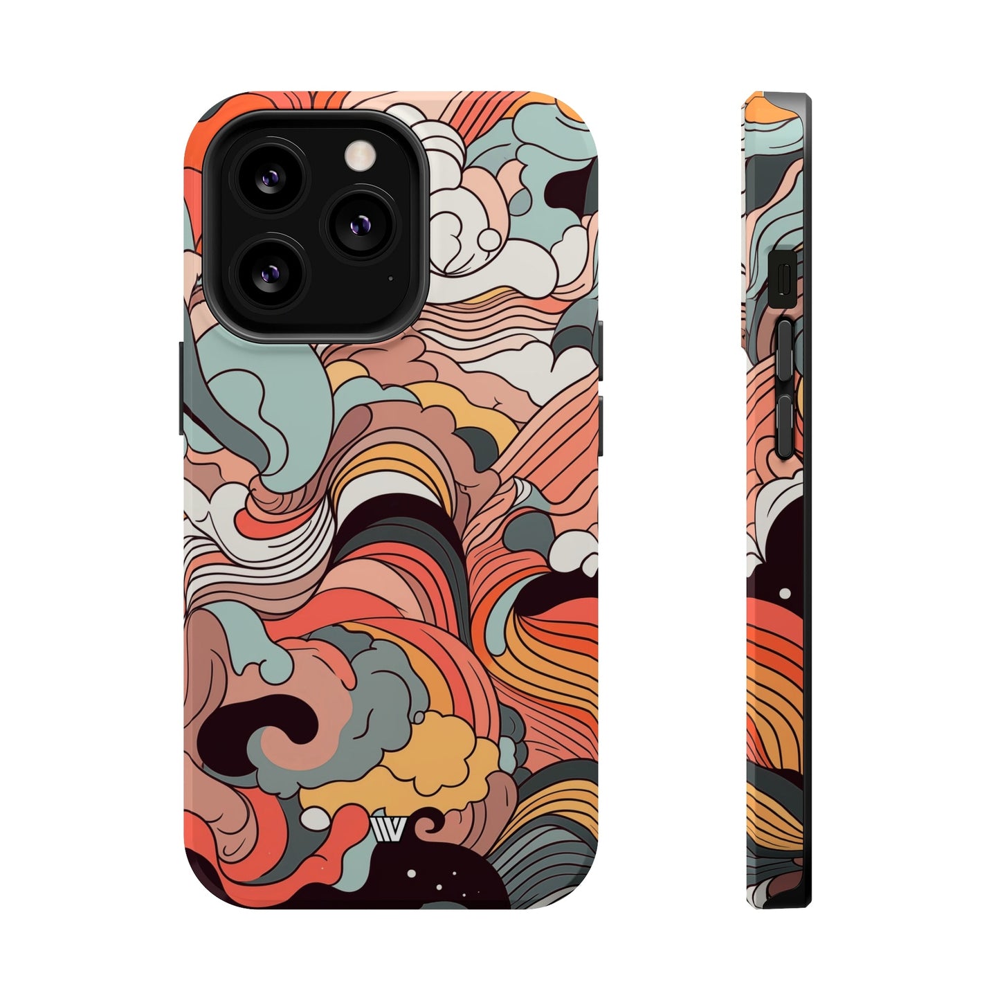 ABSTRACT DOODLE CLOUDS | MagSafe Tough iPhone Case