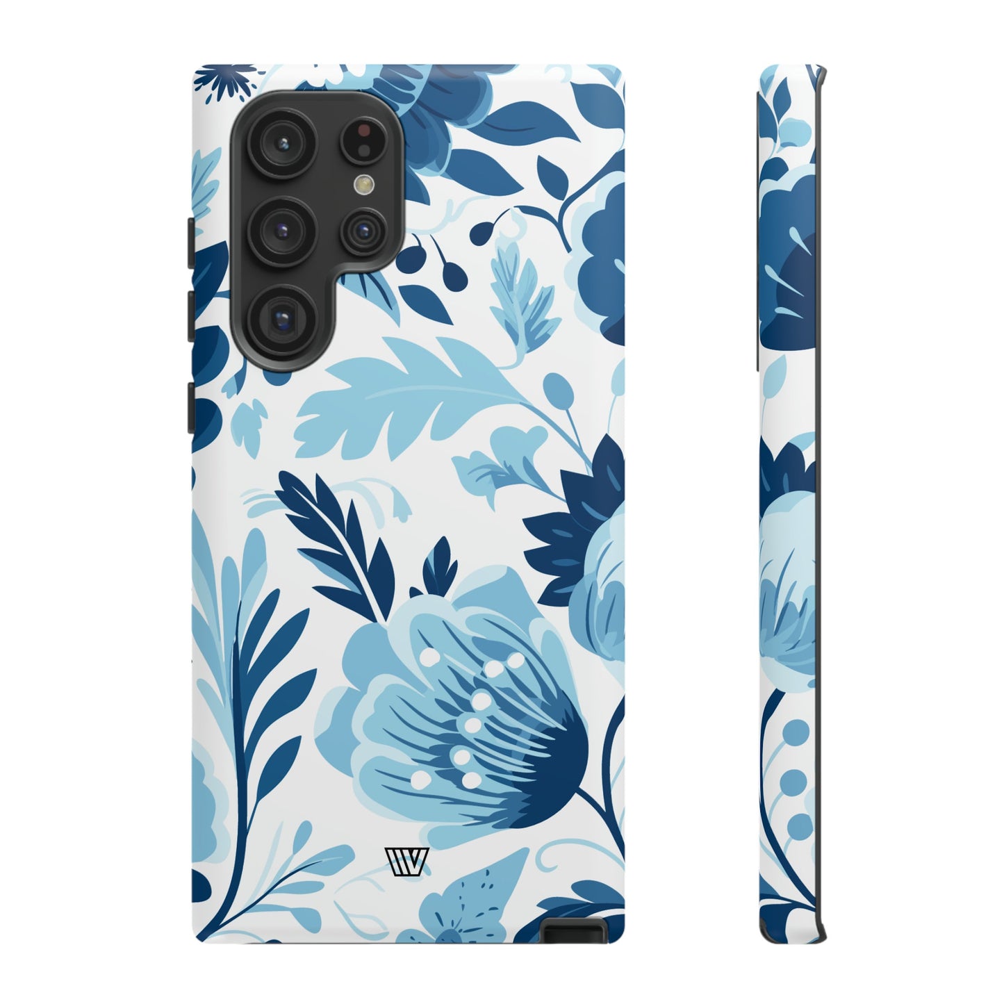 BLUE WHITE FLOWERS | Tough Phone Case