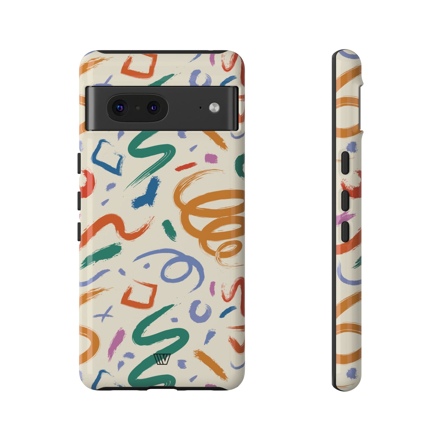 DOODLE PAINT BRUSH STROKES | Tough Phone Case