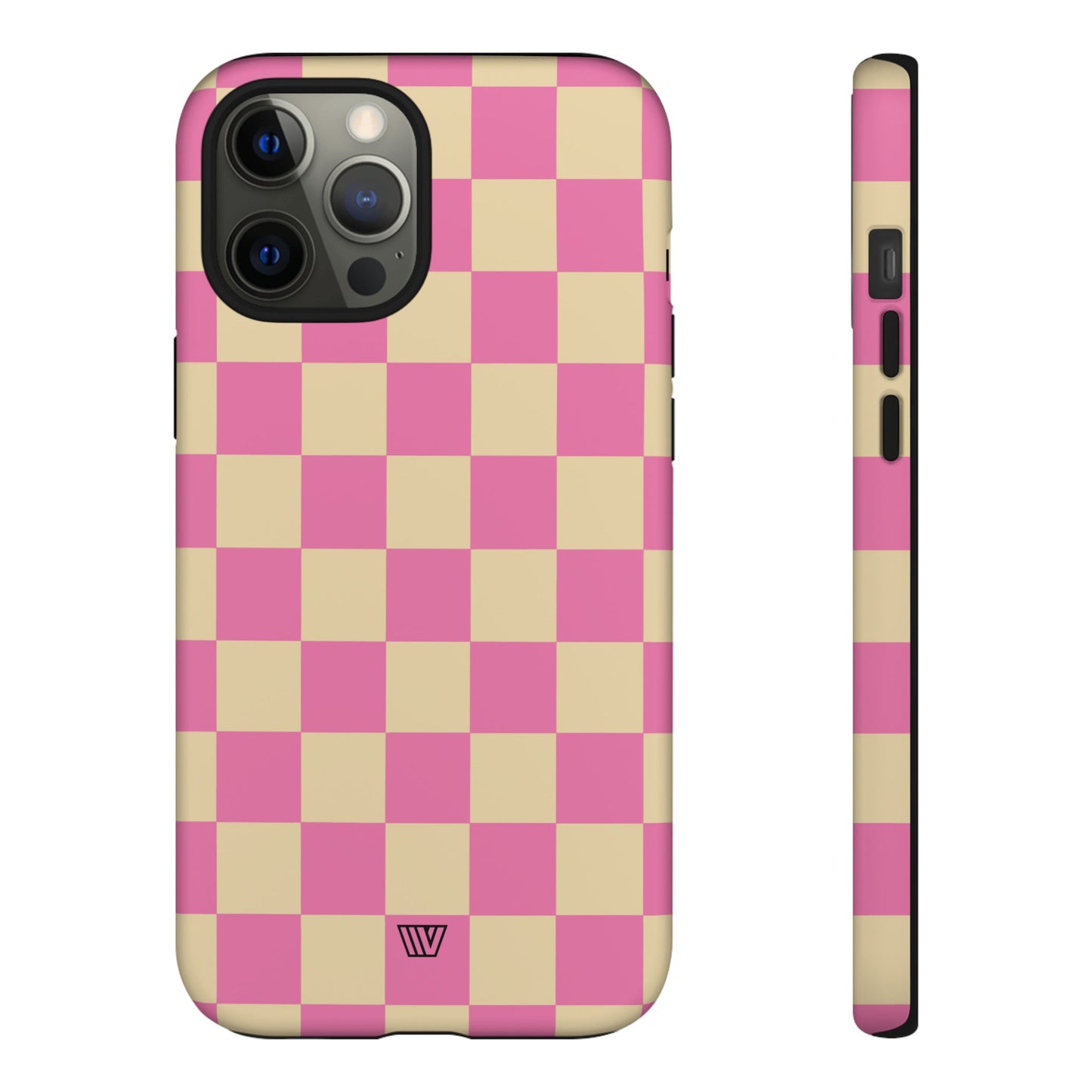 PINK TAN CHECKERBOARD | Tough Phone Case