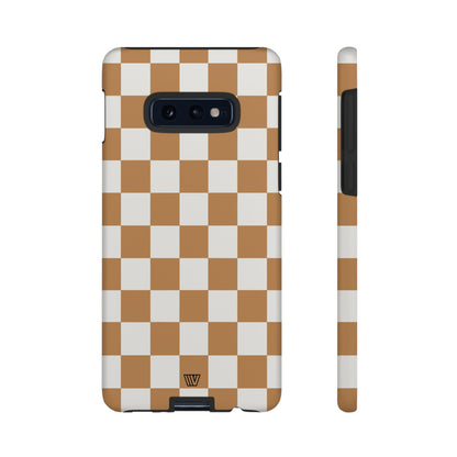 CHESTNUT CHECKERBOARD | Tough Phone Case