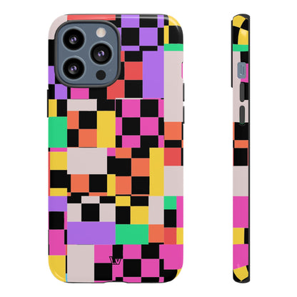 MASHED UP CHECKERBOARD | Tough Phone Case