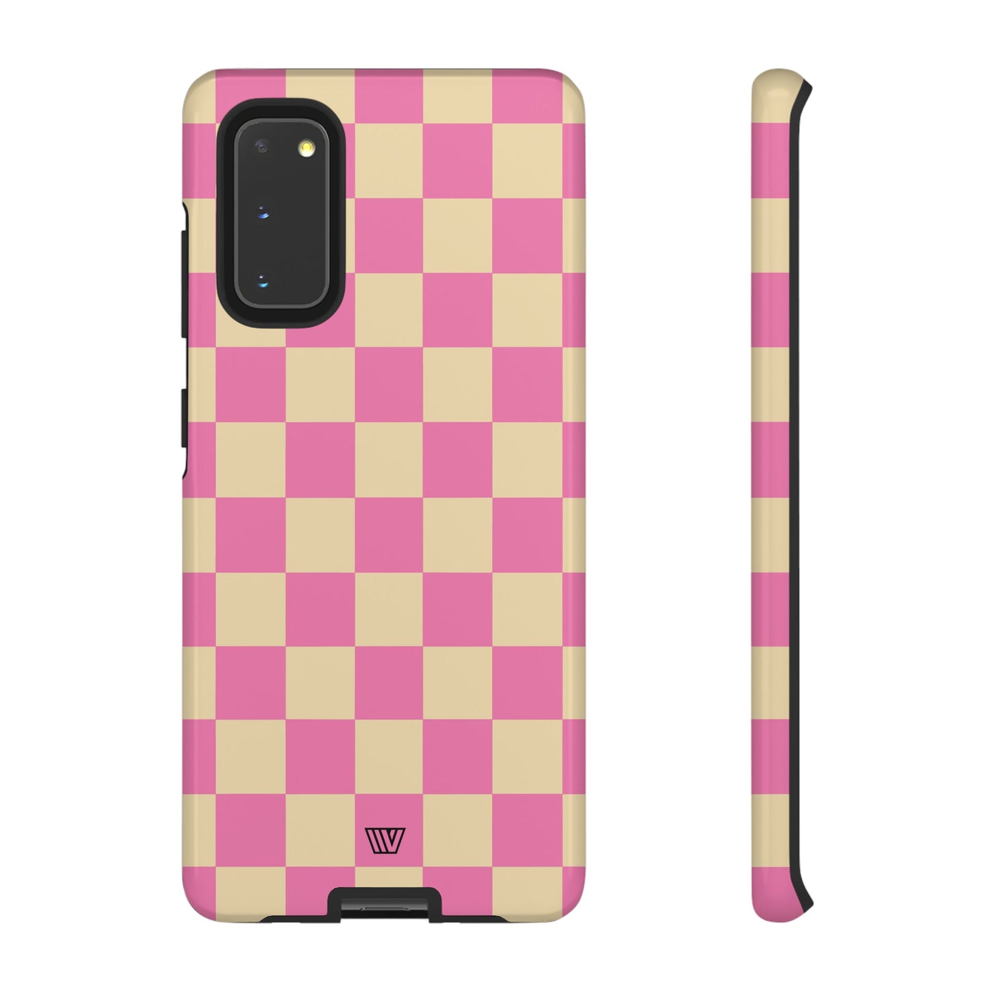 PINK TAN CHECKERBOARD | Tough Phone Case