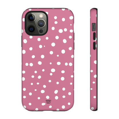 BLUSH RED DOTS | Tough Phone Case