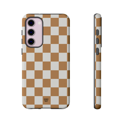 CHESTNUT CHECKERBOARD | Tough Phone Case