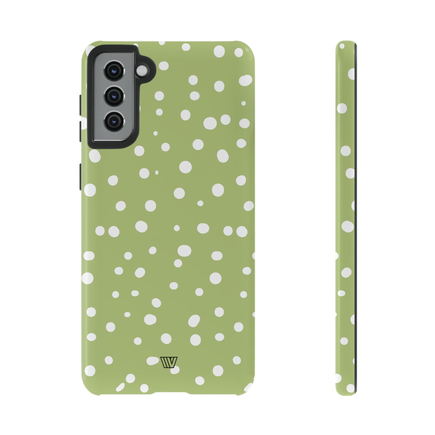 PALE OLIVE DOTS | Tough Phone Case