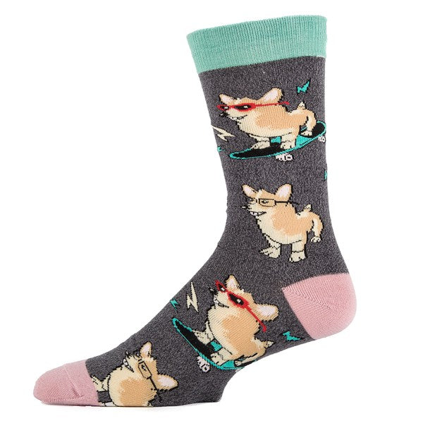 Corgi Boi - Men's Cotton Crew Funny Socks