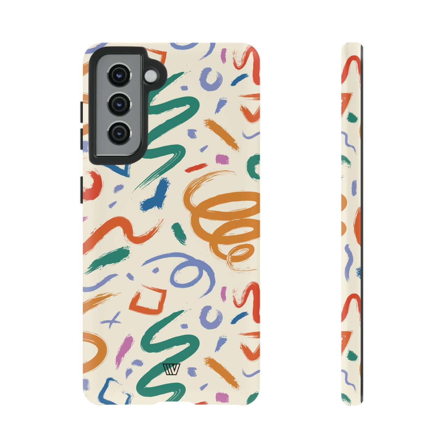 DOODLE PAINT BRUSH STROKES | Tough Phone Case