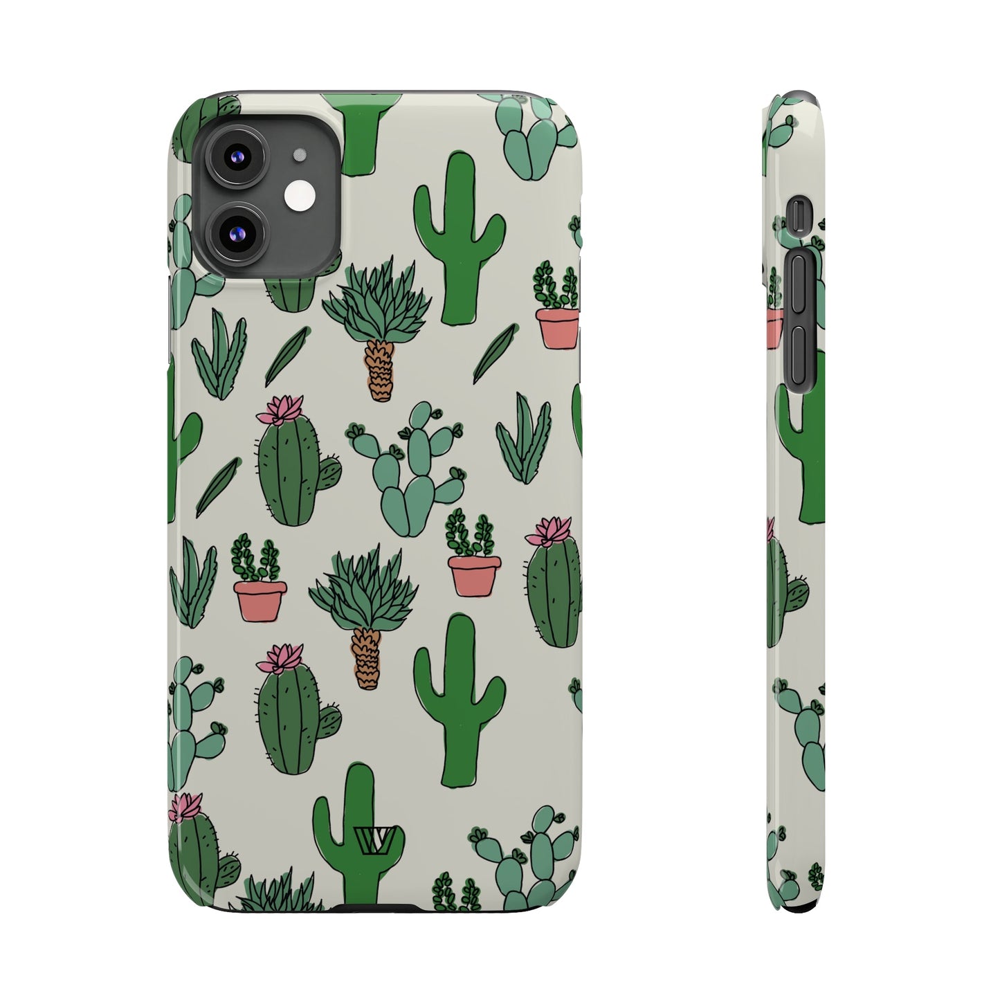 CACTUS DOODLES | Slim iPhone Case