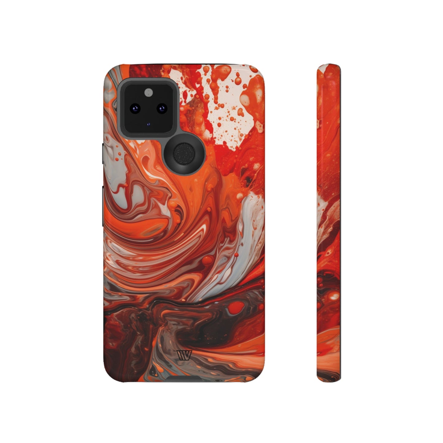 WHITE FIRE PAINT SWIRL | Tough Phone Case