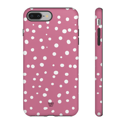 BLUSH RED DOTS | Tough Phone Case