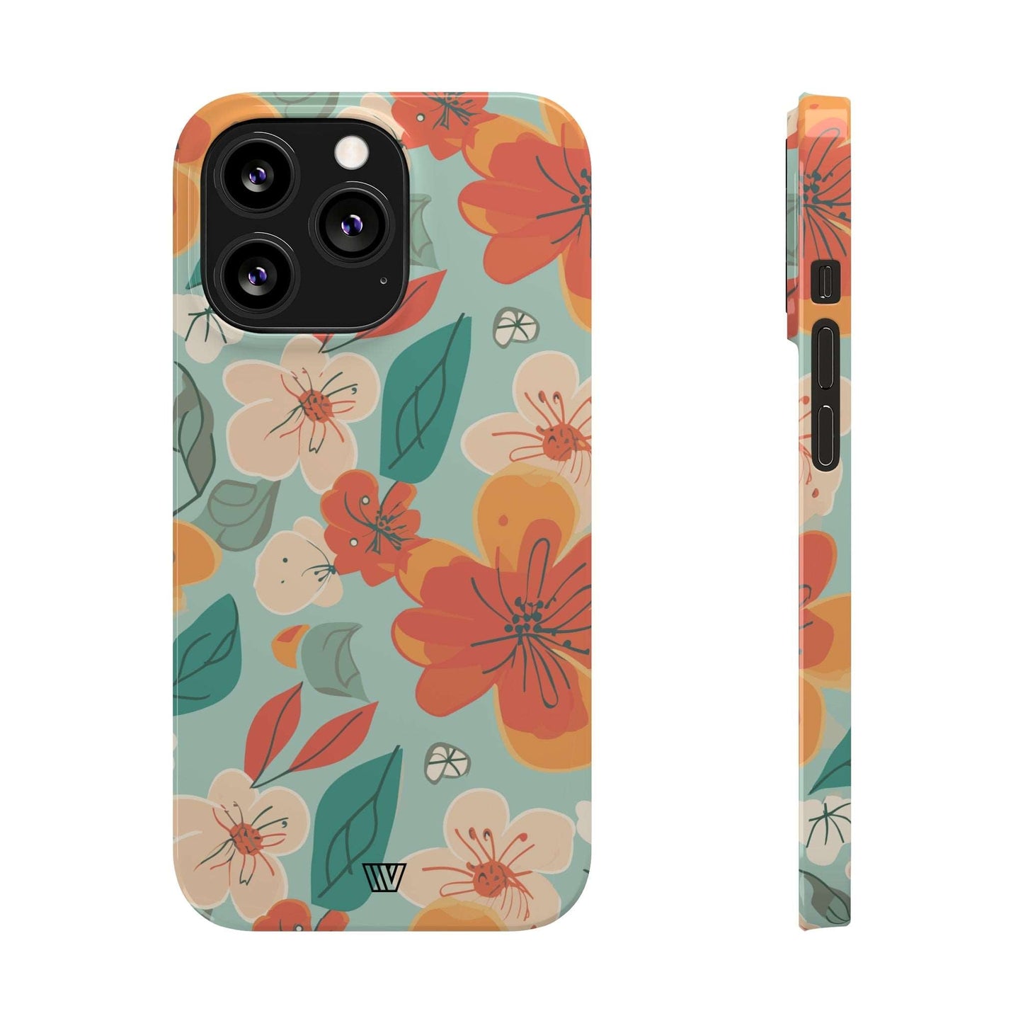 BLOOD ORANGE FLOWERS | Slim iPhone Case