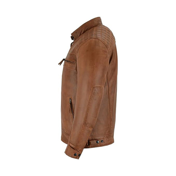 Café Racer Austin Brown Jacket