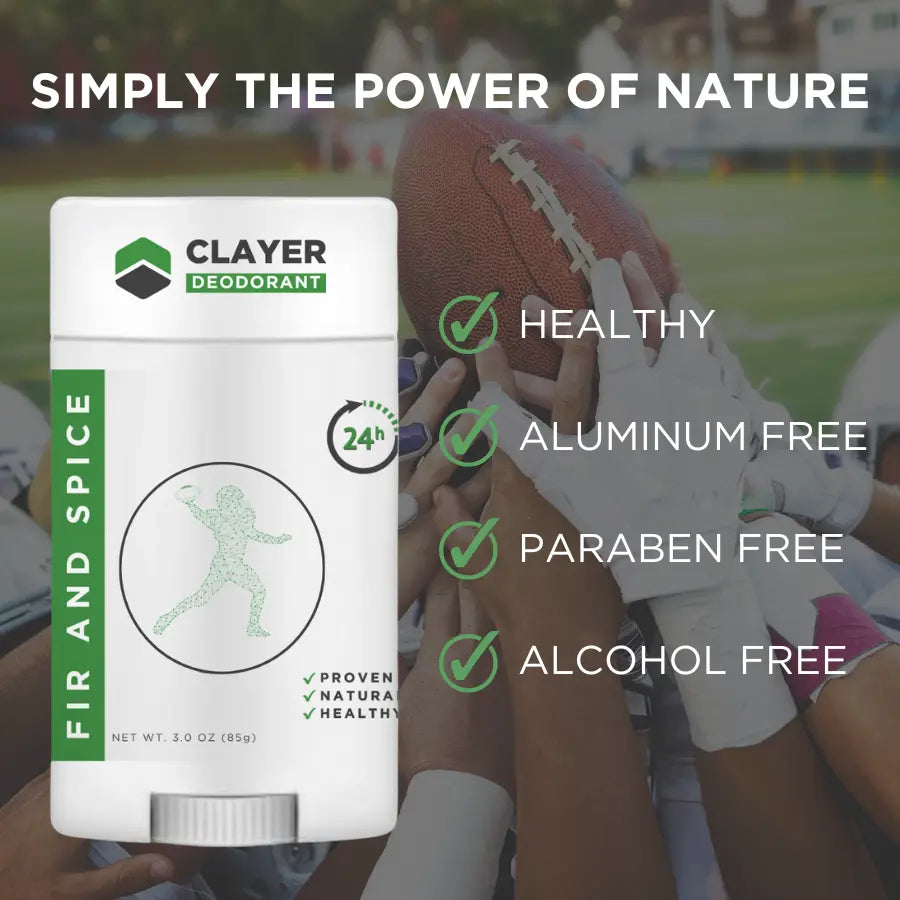 Natural Deodorant - Football Pro Sport - 2.75 OZ - Aluminum Free