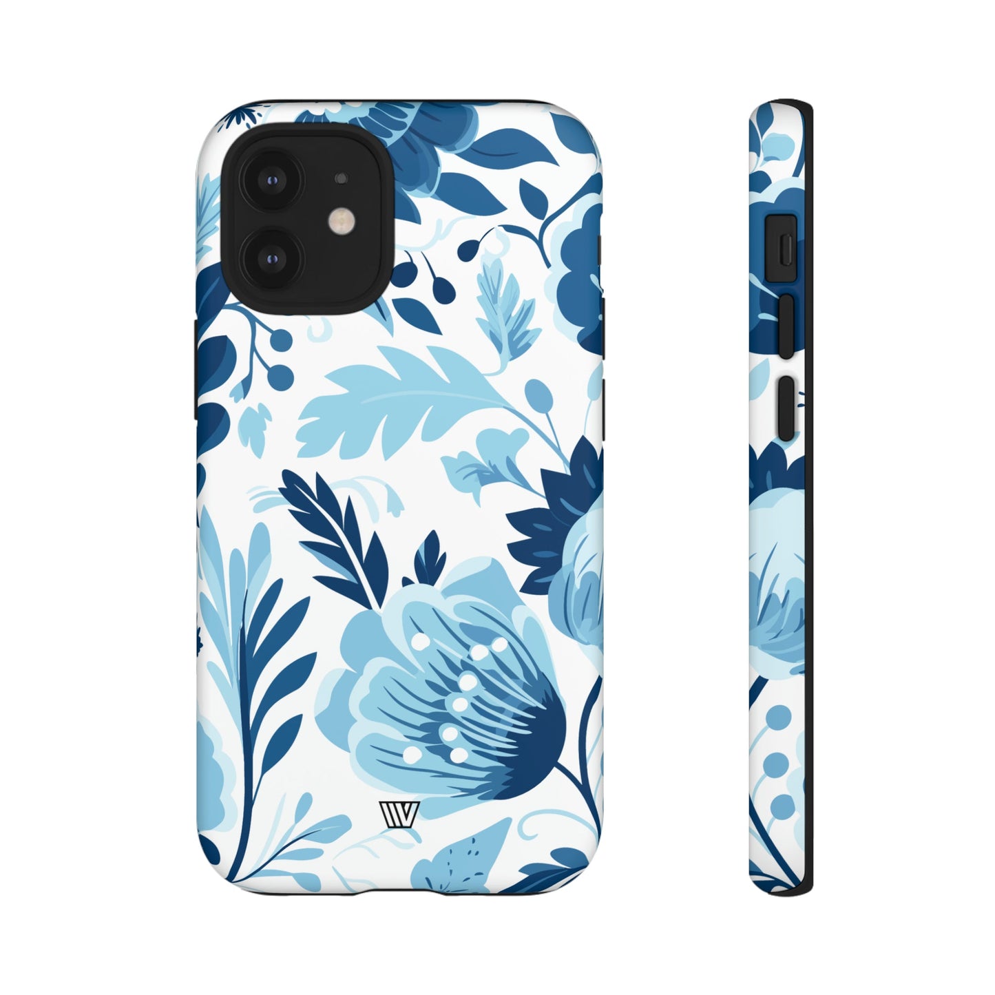 BLUE WHITE FLOWERS | Tough Phone Case