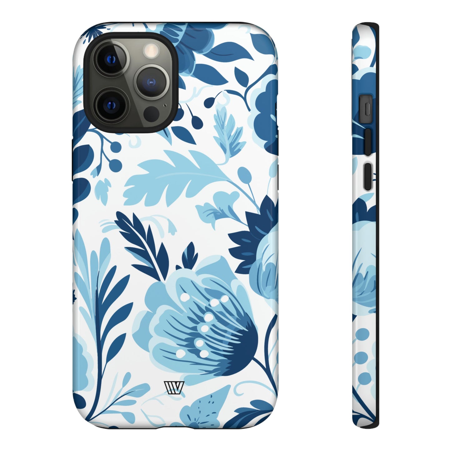 BLUE WHITE FLOWERS | Tough Phone Case