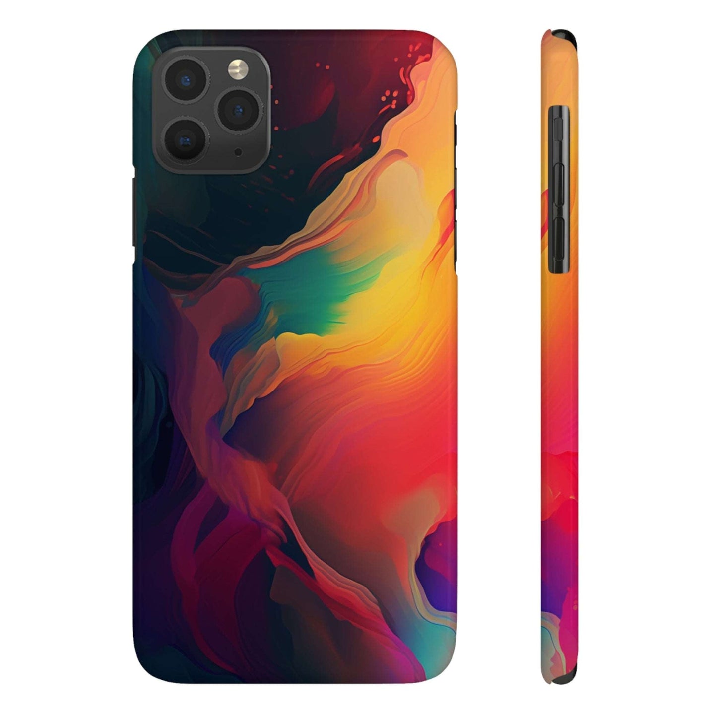 Abstract Paint Colors Slim Phone Case