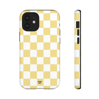 BANANA YELLOW CHECKERBOARD | Tough Phone Case