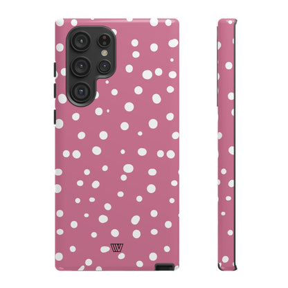 BLUSH RED DOTS | Tough Phone Case