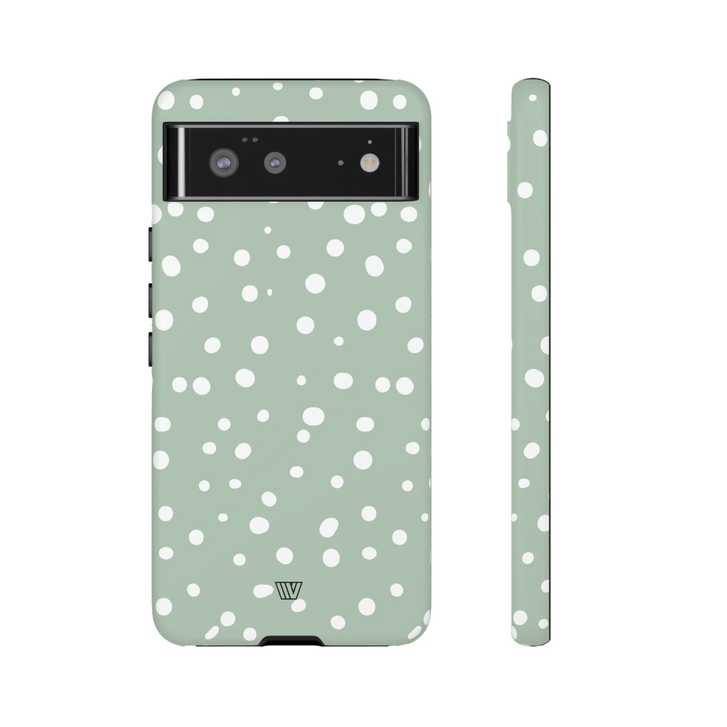 PASTEL GREEN DOTS | Tough Phone Case