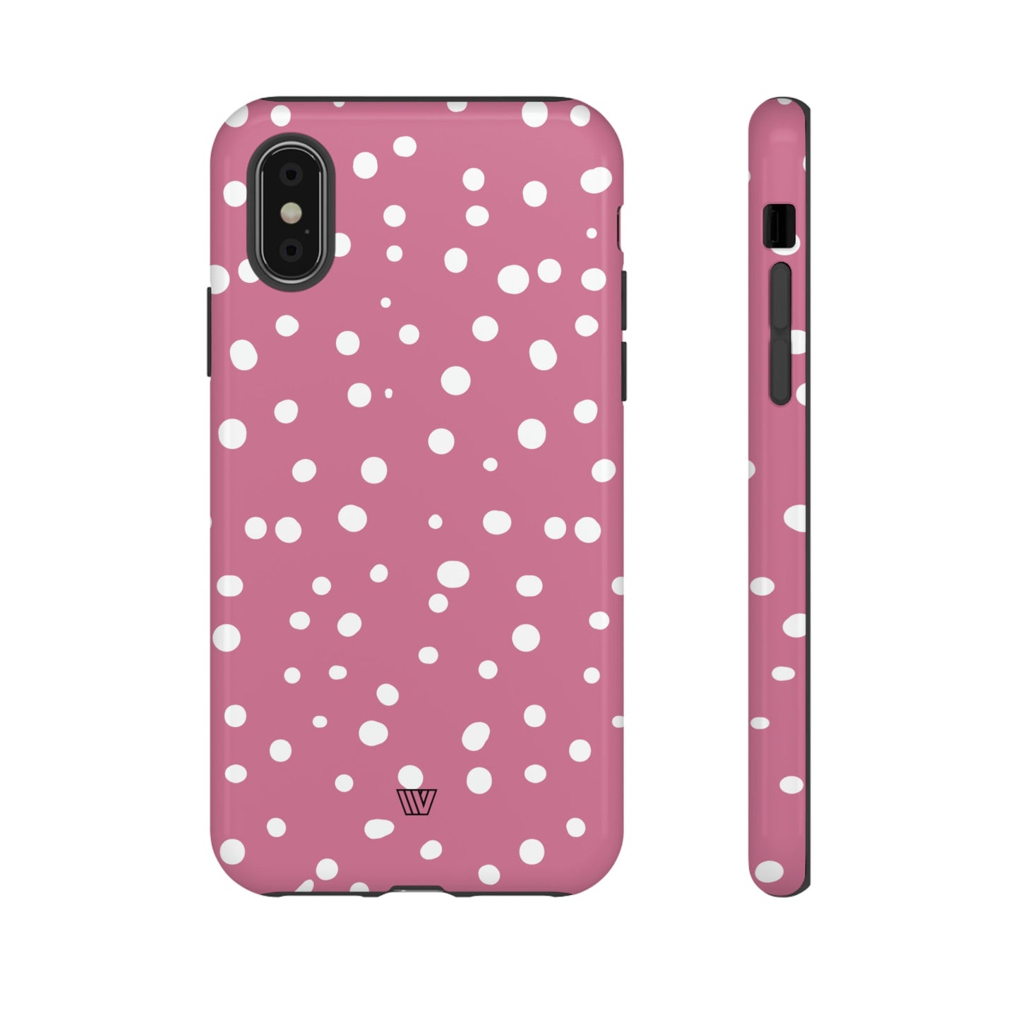 BLUSH RED DOTS | Tough Phone Case