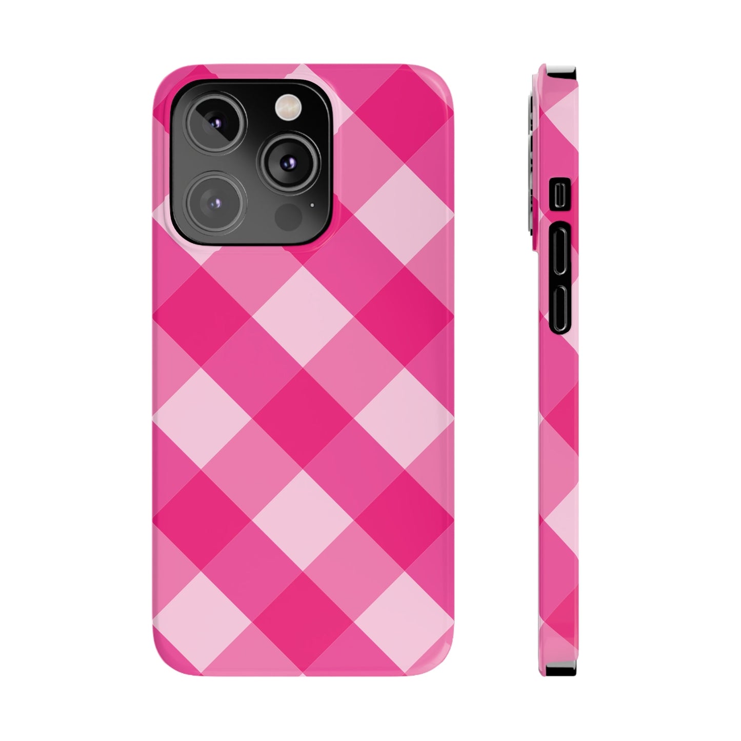 HOT PINK CLOTH Pattern  | Slim iPhone Case