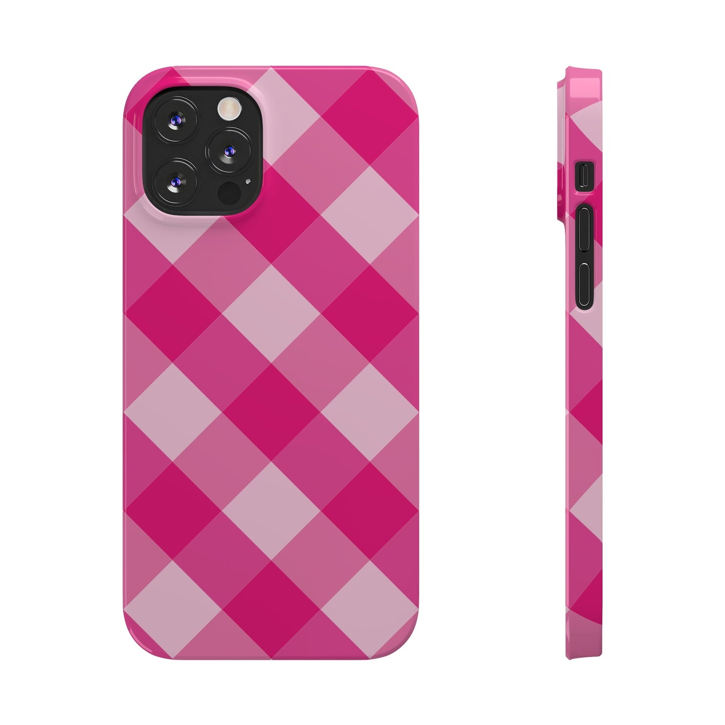 HOT PINK CLOTH Pattern  | Slim iPhone Case