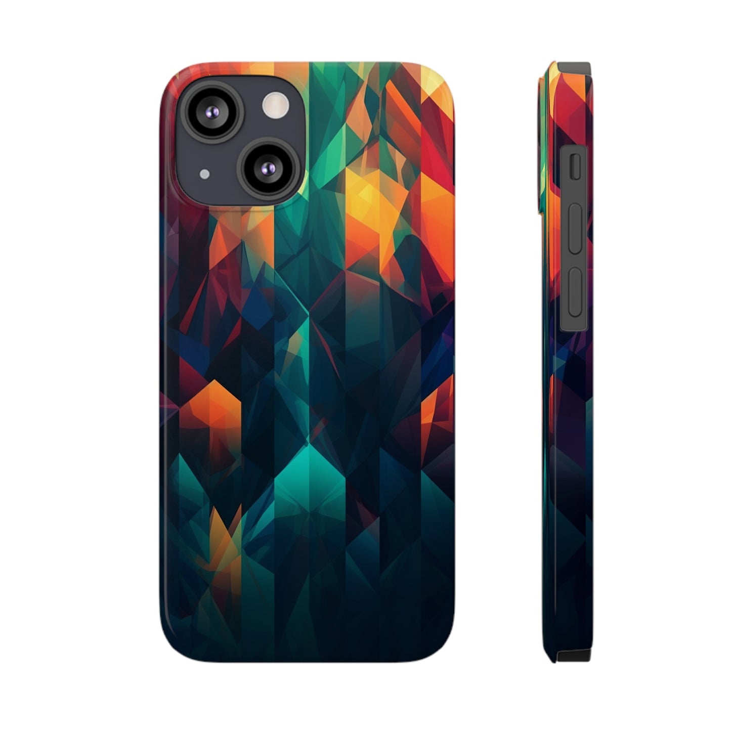 COLORFUL ABSTRACT GEOMETRY | Slim iPhone Case