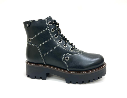 Anna Black Platform Combat Boot