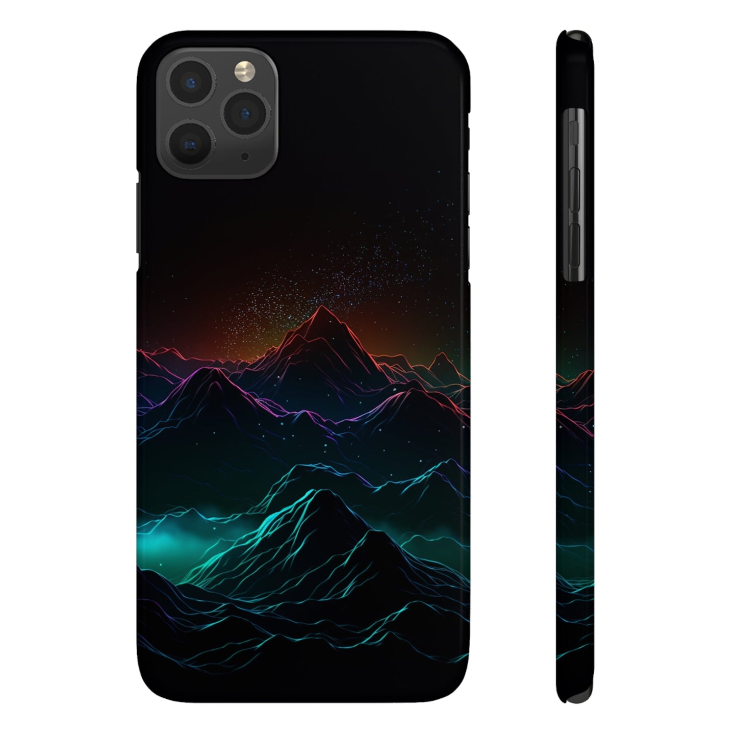 NEON MOUNTAINS | Slim iPhone Case