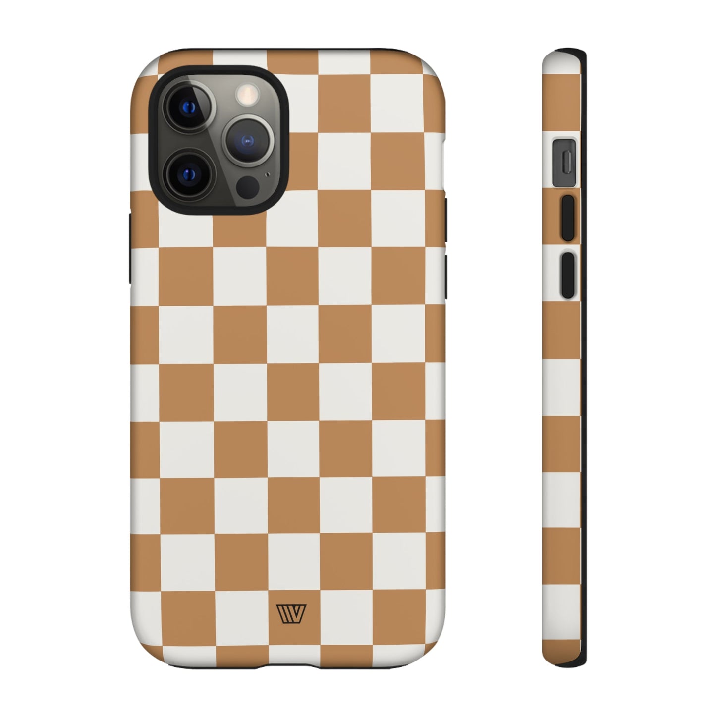 CHESTNUT CHECKERBOARD | Tough Phone Case