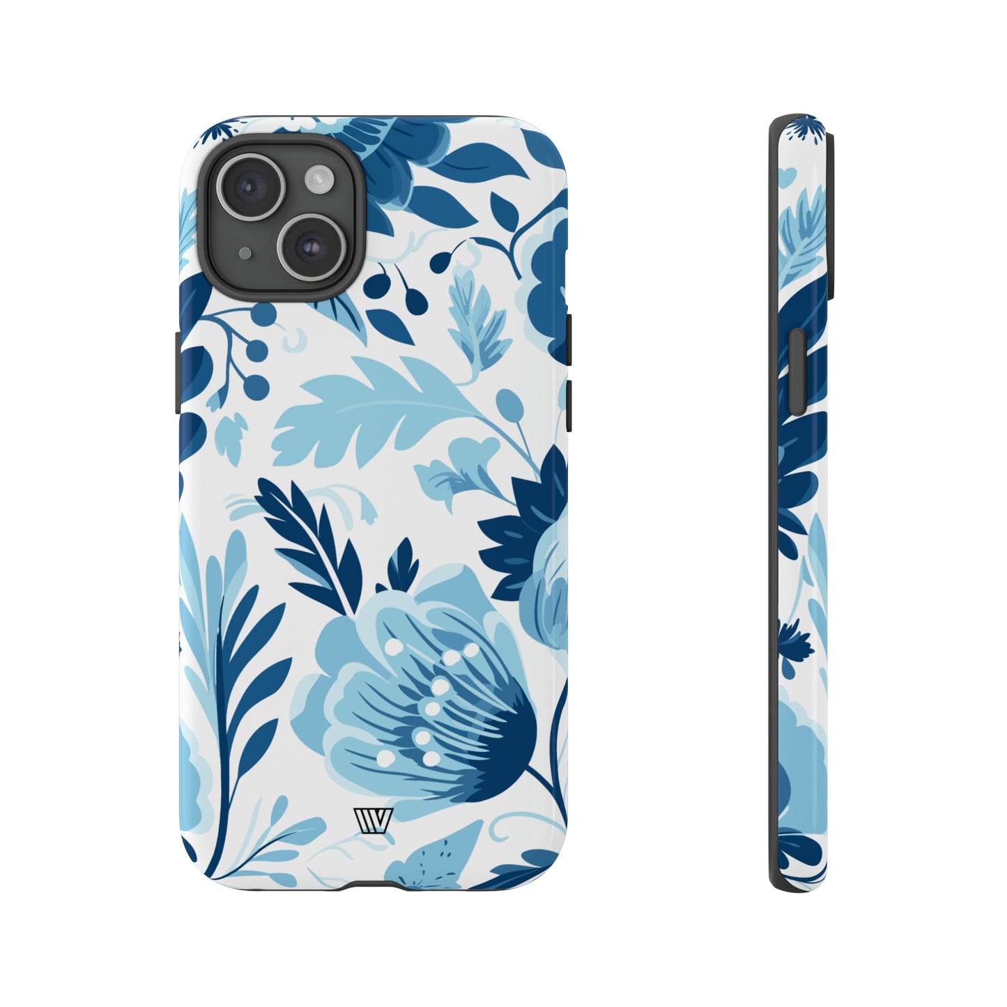 BLUE WHITE FLOWERS | Tough Phone Case