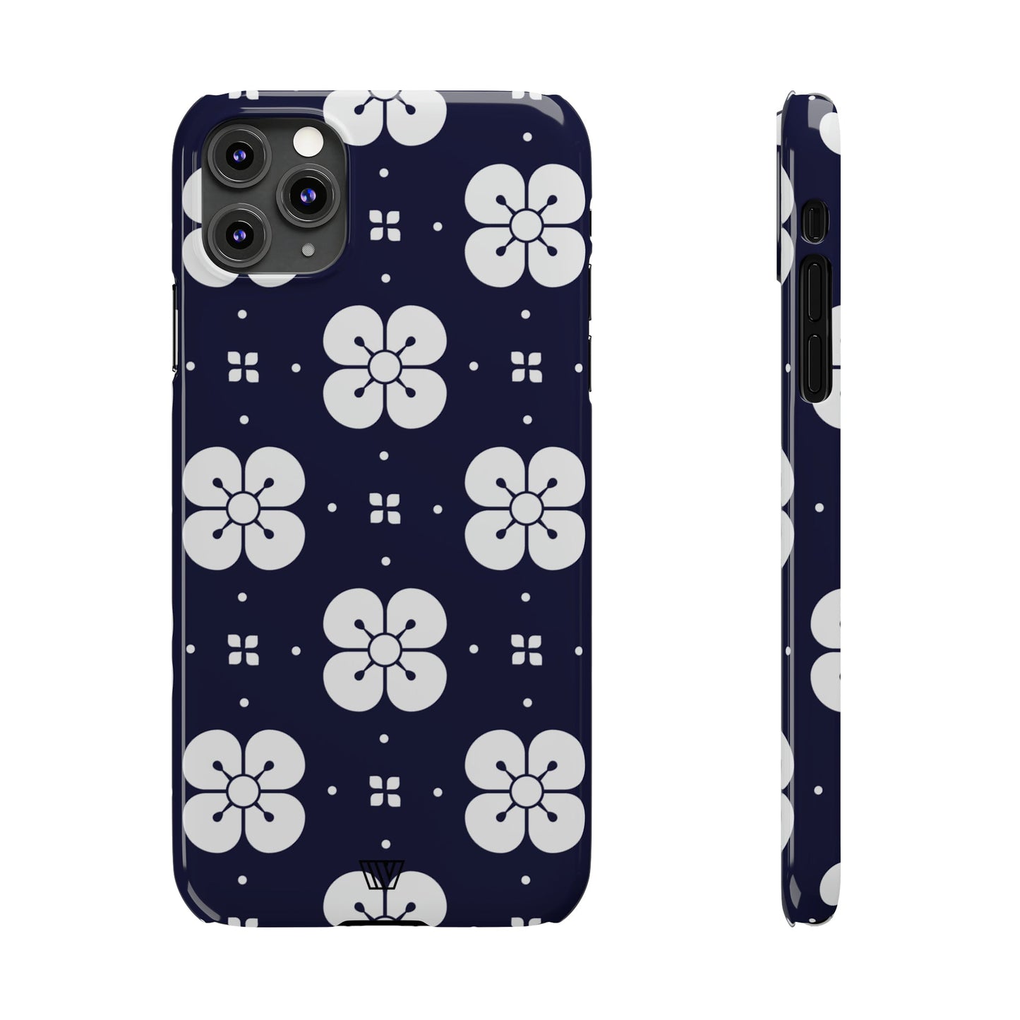 GEOMETRIC FLOWER BLUE | Slim iPhone Case