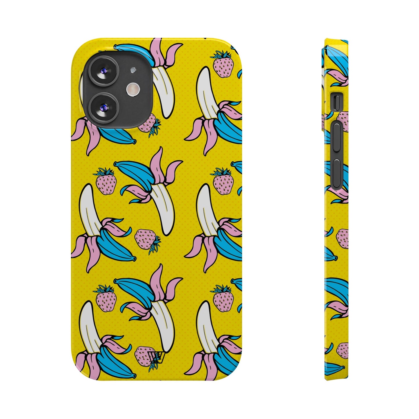 STRAWBERRY BANANA POP ART | Slim iPhone Case