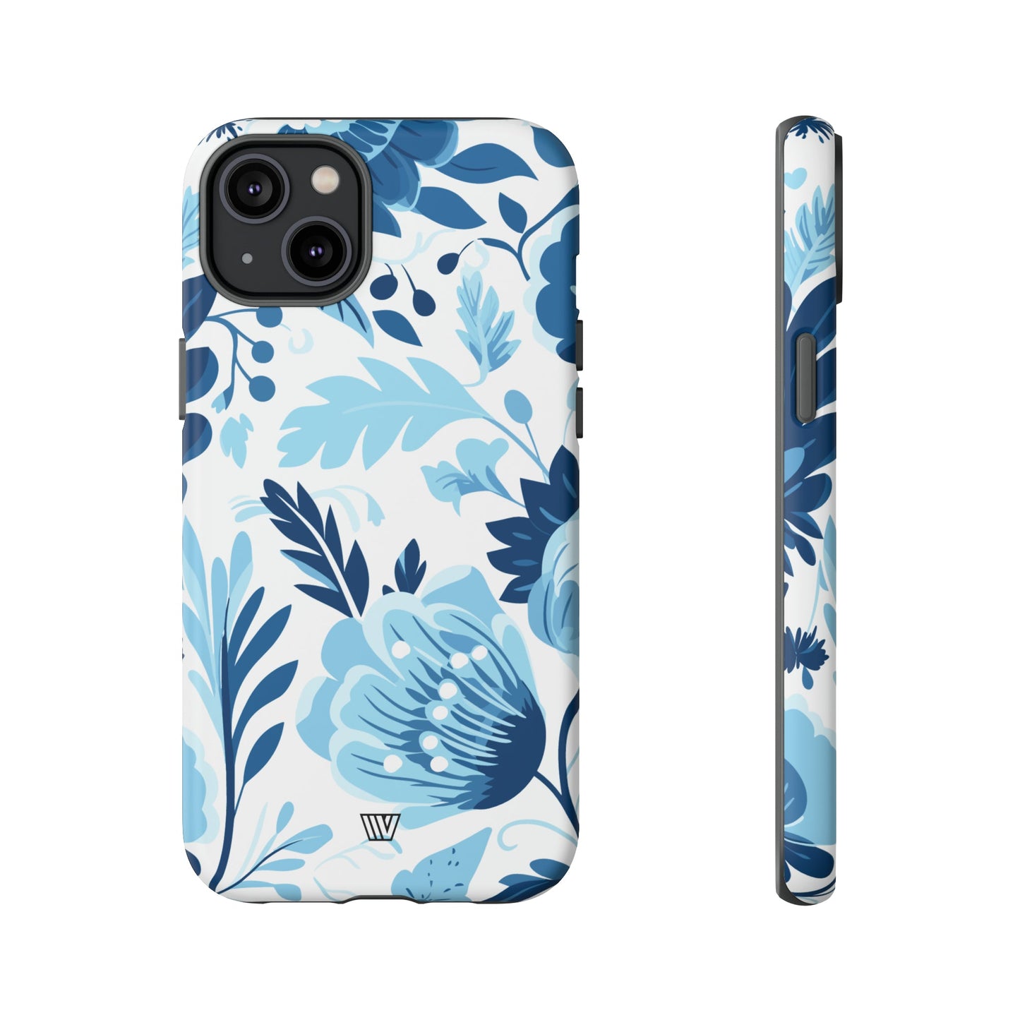 BLUE WHITE FLOWERS | Tough Phone Case