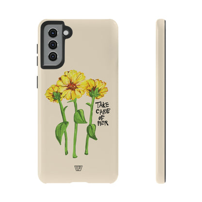 TAKE CARE OF HER | TROVVVE X EARTH FORMATIONS Tough Phone Case