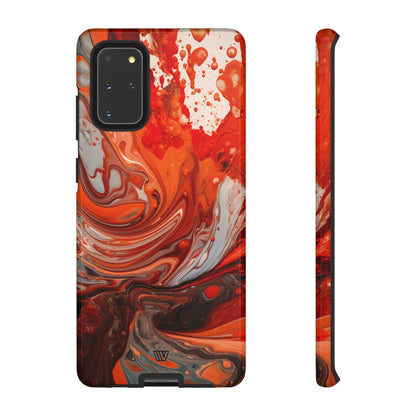 WHITE FIRE PAINT SWIRL | Tough Phone Case