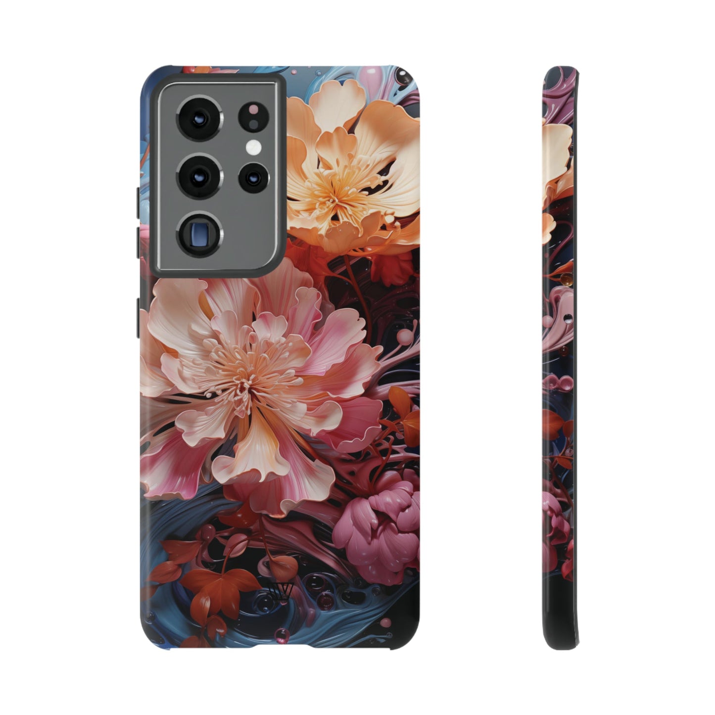 PAINT SWIRL FLOWERS | Tough Phone Case