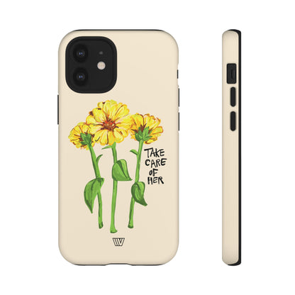 TAKE CARE OF HER | TROVVVE X EARTH FORMATIONS Tough Phone Case